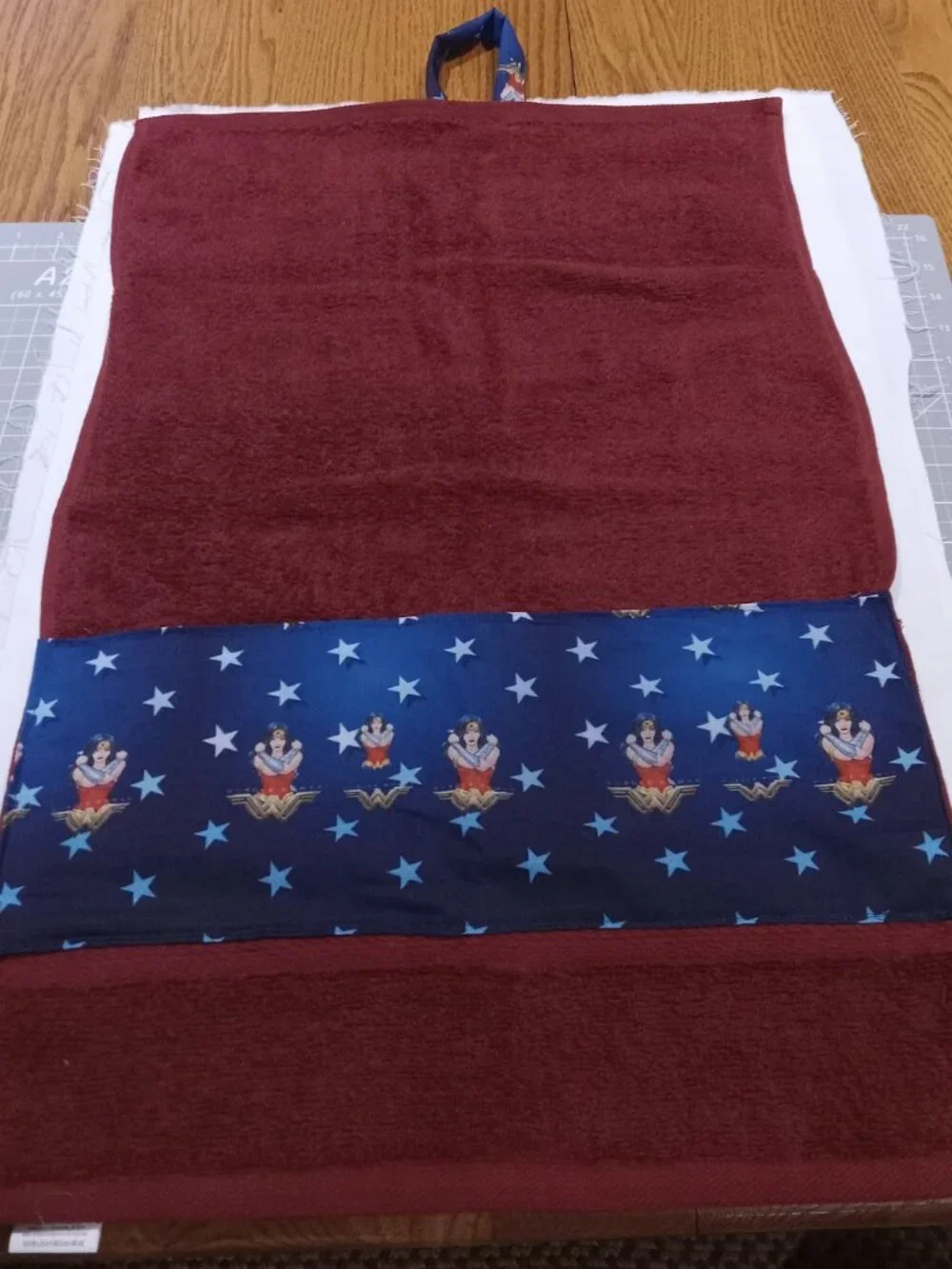 Wonder Woman Quilted Embellished Hand Towel